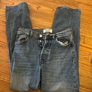 Reformation straight leg jeans